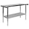 Flash Furniture 48"W Stainless 18 Gauge Work Table - Undershelf NH-WT-2448BSP-GG - alternate 8